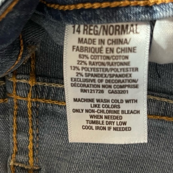 Aeropostale Light Wash 90’s Jegging Denim Blue Jeans Size 14 Regular - Picture 8 of 8